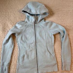 Lululemon Full Zip Scuba - Powder Blue